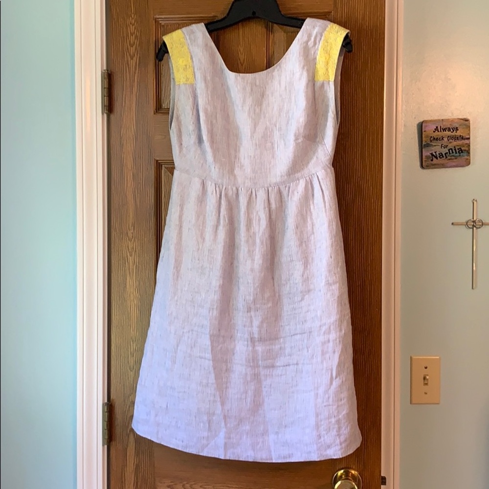 Linen JCrew dress - with pockets!!